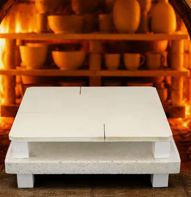Rongsheng Refractory High Temperature Cordierit Mullite Batts Ceramica Forno Arredamento Cordierite Tavola Forno Mensole Piastra di supporto