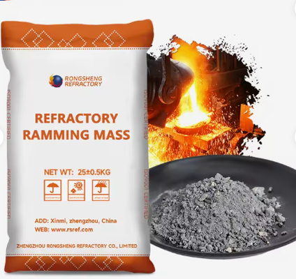 Forno a induzione Miscela di rampa di allumina Magnesia Materiali di rampa refrattari Forno rivestimento Carburo di silicio Massa di rampa a secco