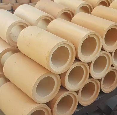 Fornitura di fabbrica Mullite Alumina Fireclay Casting Runner Bricks Round Refractory Brick Casting Nozzle Bricks For Foundry Steel