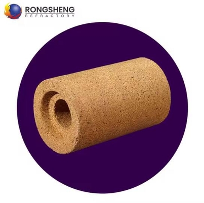 Fusione ad alta resistenza Refractory Runner Bricks Alumina Refractory Porous Nozzle Brick