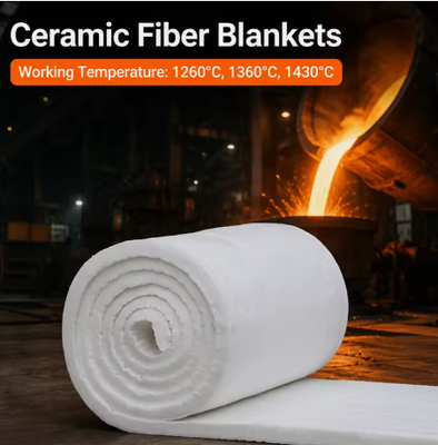 1400 Kaowool Feltro ceramico 128 Kg/M3 Isolamento termico per forni industriali
